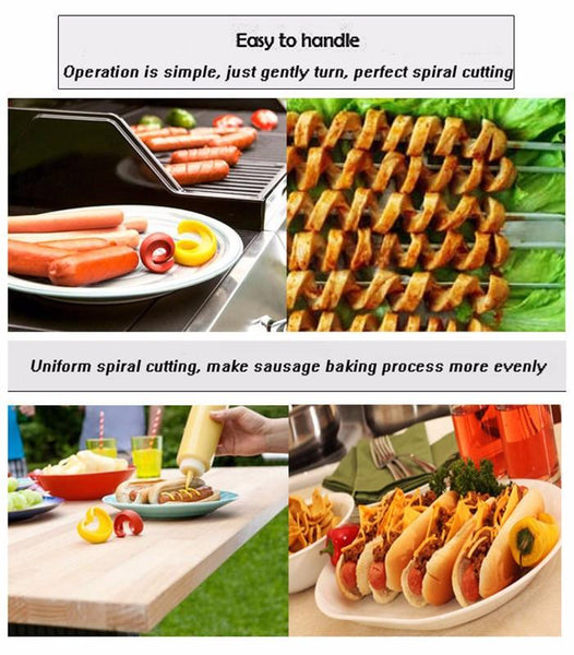 Manual Fancy Sausage Spiral Cutter