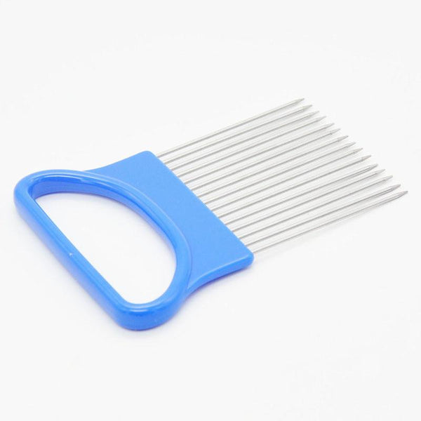 Handy Stainless Steel Onion Holder For Cutting