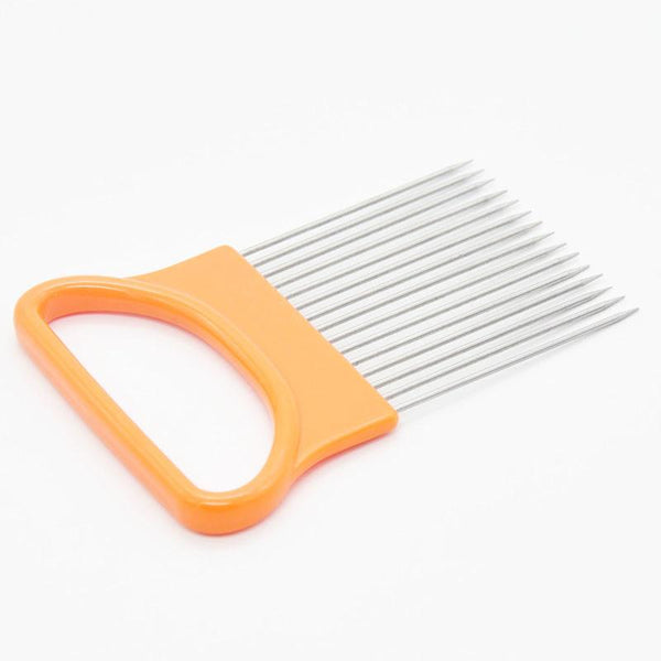 Handy Stainless Steel Onion Holder For Cutting