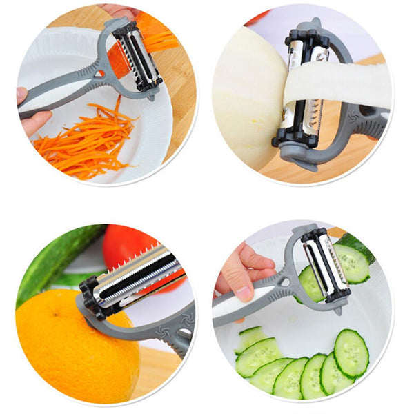 Multifunctional Peeler Gadget For Vegetables and Fruit